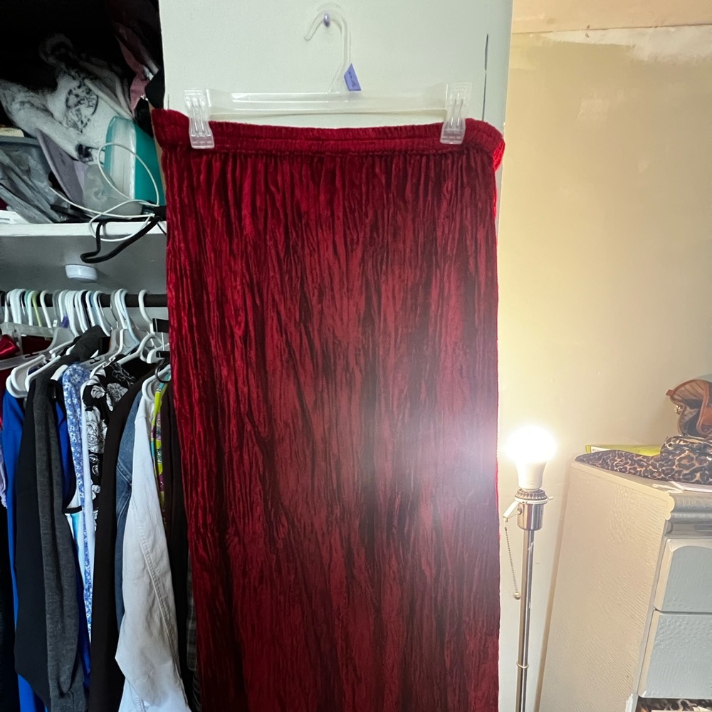Red Velvet Skirt